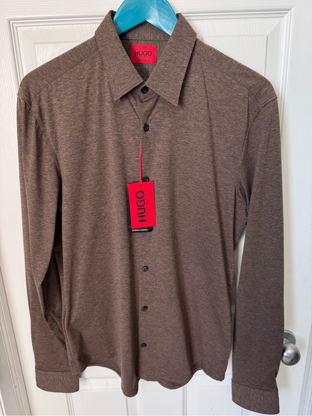 NWT Mens Hugo by Hugo Boss Long Sleeve Button Up Shirt Size Medium Brand New